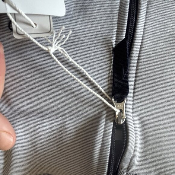 NWT Green Grass Mens Heather Grey 1/4 Zip Golf Pullover Seagate Large NEW - Picture 9 of 9